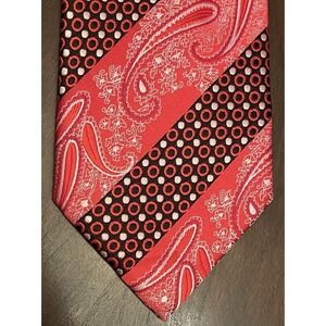 Prime Time By Don Jonathan Red Hand Made 100% Polyester Men’s Neck Tie China